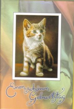 Geburtstagskarte Kitten