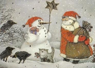 Postkarte Nikolauskatze