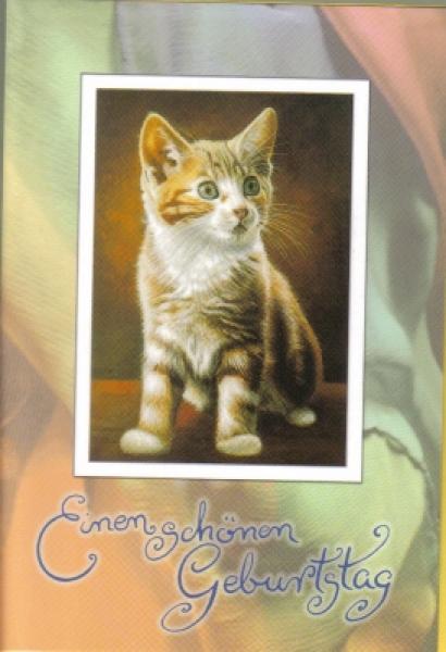 Geburtstagskarte Kitten