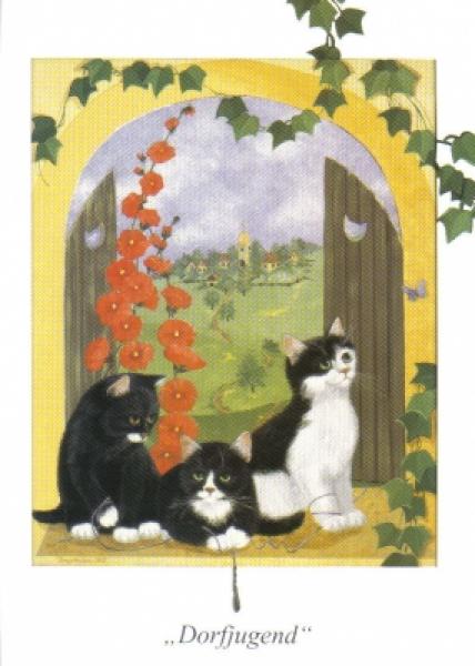 Postkarte Dorfjugend